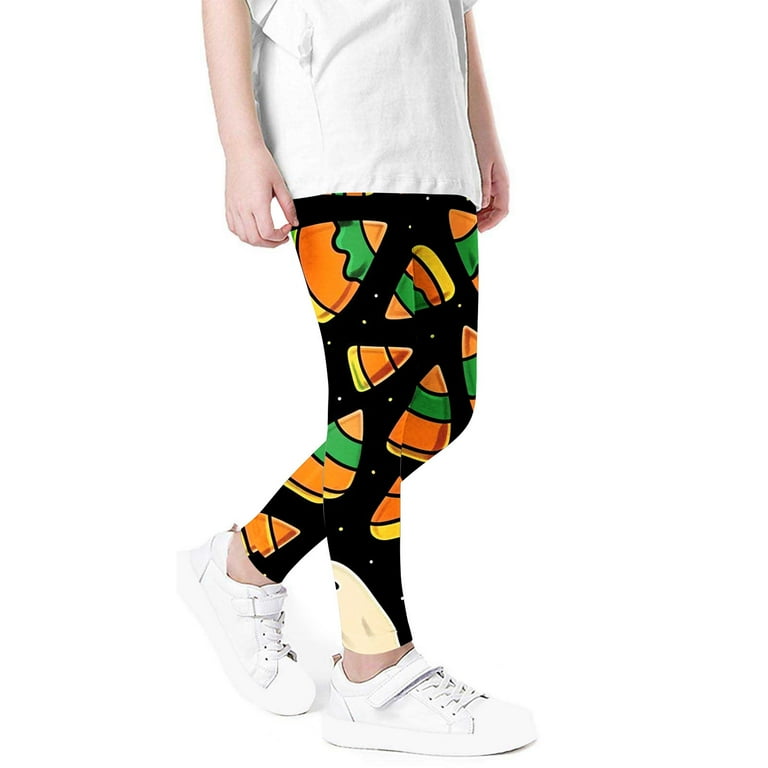 Favoffer Girls Halloween Printed Leggings High Waist, Stretchy