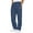 Z03 Navy, variant on Baggy Sweatpants for Men Loose Fit Solid Color Straight Leg Track Pants Open Bottom Elastic Waist Drawstring with Pockets Joggers Trousers