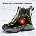 thumbnail image 6 of FANGFIUP Boys Hiking Boots Kids Hiking Shoes Girls Outdoor Warm Winter Snow Boots Adventure Trekking Shoes Anti-skid Sneakers Steel Buckle Durable Comfortable, 6 of 9