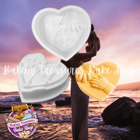 Heart and Hands  Breakable Silicone Mold