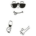 thumbnail image 1 of Pompotops Kitchen Fridge Wall Sticker, Cute Sticker Fridge Happy Delicious Face Kitchen Fridge Wall Refrigerator Vinyl Stickers Cute Home Decor 1 Set Clearance, 1 of 4