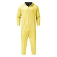 thumbnail image 5 of Rohuuque Women's and Men's Christams Onesie Playsuits Dress Up Pajama Jumpsuit with Zipper Front and Pocket Comfort Loungewear Yellow, 5 of 9