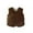 Brown, variant on lnmuld Kids Jacket Girls Warm Vest Outerwear Long Pile Sleeveless Jacket for Toddler Kids Fall and Winter Fashion Coats Solid Color Size:6-12 Months