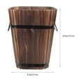 thumbnail image 2 of unbranded 1Pack Succulent Flowerpot Light Brown Barrel Planter For Homeowners, 2 of 6