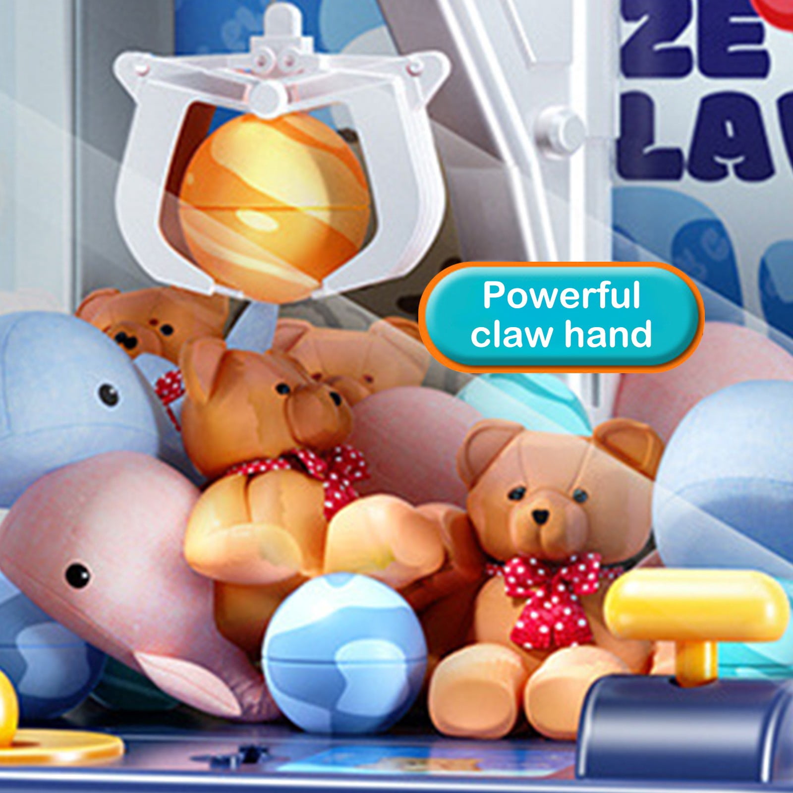 Claw Machine for Kids,Toy Glowing Arcade Game with LED Lights & Sound, Mini Vending Machines Candy Grabber Prize Dispenser Home Party Christmas Birthday Gifts