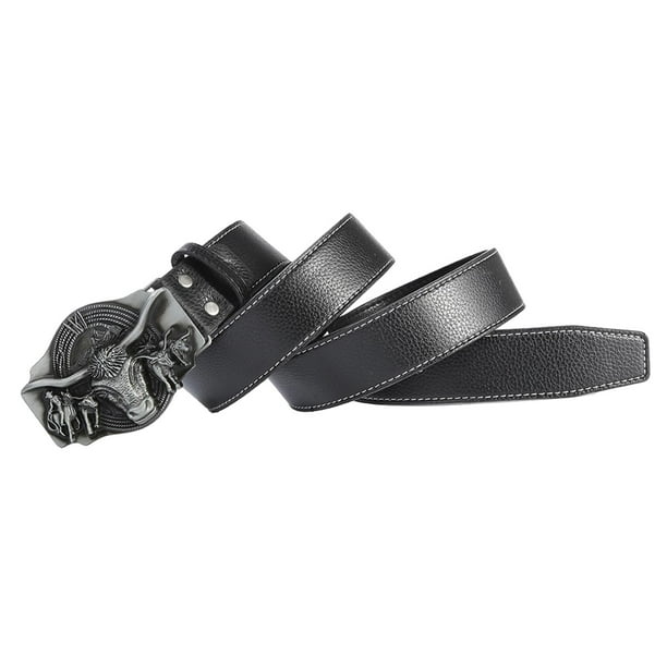 Western Belt with Buckle Versatile Waist Belt for Dresses Summer Black