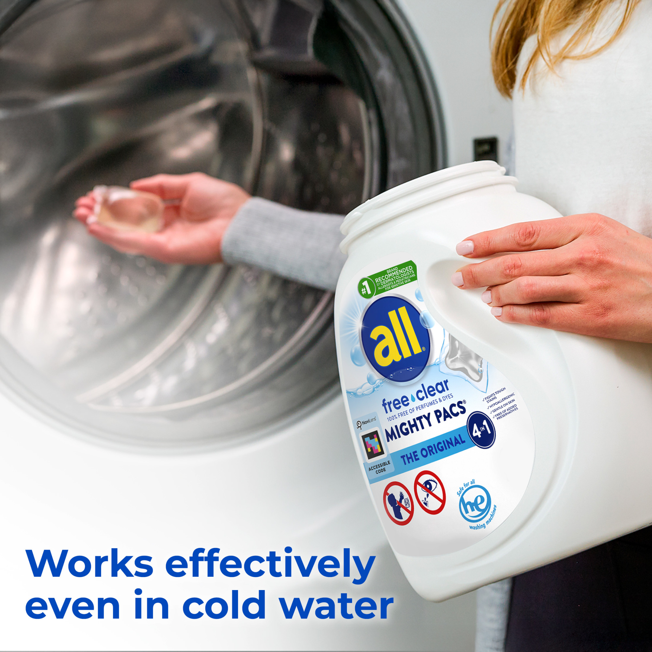 all free clear Mighty Pacs Laundry Detergent 39 Count photo 4