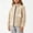 Beige, variant on CYRBOKO Girls Fleece Jackets, Thermal Fall Winter Stand Collar Long Sleeve Outerwear with Pockets Beige Size 10-12 T