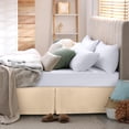 thumbnail image 4 of Falda de cama Utopia Bedding Queen, microfibra, 40 cm, caída, color beige, 4 of 7