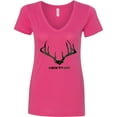 thumbnail image 3 of Inktastic Rack 'em Up in Camo Women's V-Neck T-Shirt, 3 of 5