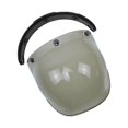 thumbnail image 3 of thinsony Open Face Helmet Visor Motorcycle Helmet Bubble Visor PC Lens Light brown2, 3 of 8