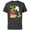 Charcoal, variant on Lucasfilm Indiana Jones and the Dial of Destiny ‘60s Whip - Short Sleeve Cotton T-Shirt for Adults - Customized-Black