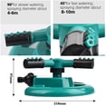 thumbnail image 3 of Garden Sprinkler Lawn Sprinkler Automatic Lawn Water Sprinkler 360 ° Degree Rotating Sprinkler System for consistent Rotating Irrigation Precision Nozzle Heads, 3 of 6
