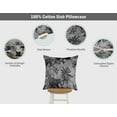 thumbnail image 3 of Vargottam Square Pillow Cover - Decorative Pillow Covers18x18 Inches,PrintedWhite & BlackThemePillowcase, DecorativeSquareCushionCovers, 3 of 4