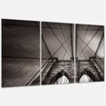 thumbnail image 2 of Designart 'Brooklyn Bridge in NYC USA ' Multipanel Extra Large Metal Wall Art, 2 of 5