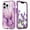 D, variant on Feishell for iPhone 13 Pro Case,Cute Marble Pattern 3 in 1 Shockproof Slim Hybrid Protective Cover for Women Girls Hard PC Soft TPU Bumper Three Layer Drop Protection Anti-scratch Phone Case,E