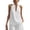 CKM84-White, variant on Womens Linen Halter Tank Top Deep V Neck Sleeveless Flowy Cami Summer Beach Summer Dressy Casual Going Out Business Top Green S
