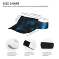 thumbnail image 2 of KLL Sport Sun Visor Hats Ball Caps Empty Top Baseball Sun Cap for Men Women-Cool Blue Light Wolf, 2 of 6