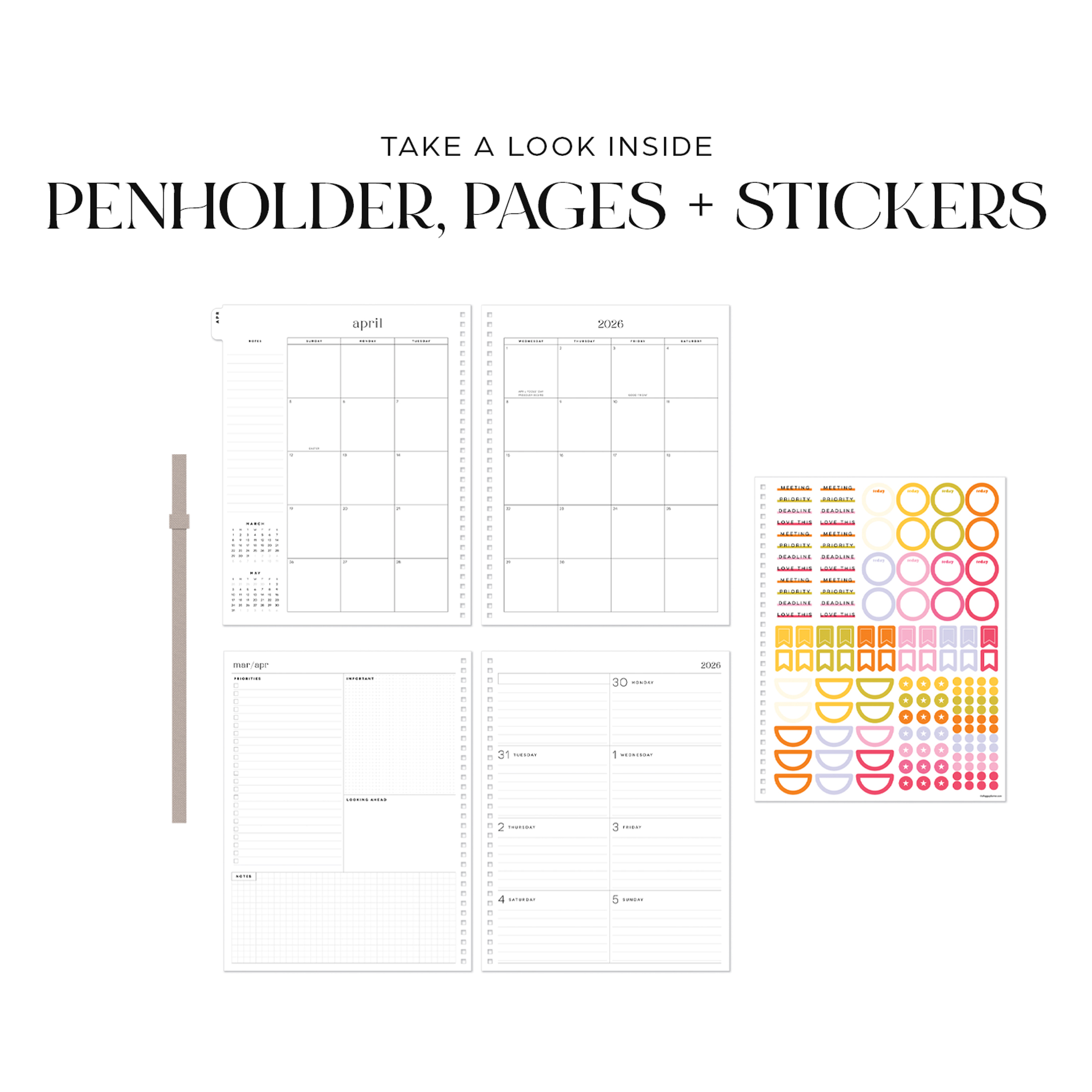 Happy Planner Monthly Weekly Big Planner, Sunshine photo 4