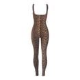 thumbnail image 2 of DHFJKG Workout Jumpsuits For Women Leopard Sleeveless Square Neck Fitness Sports One Piece Outfits Yoga Clothes Tummy Control Versatile Onesie, 2 of 3