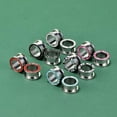 thumbnail image 5 of 12Pcs Stainless Steel Screw Fit Ear Tunnels Single Row Inlaid Color Diamond Gem Tunnels Piercing 0G, 5 of 5