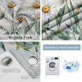 thumbnail image 4 of Vintage Flowers Blackout Curtains for Bedroom/Living Room, Thermal Insulated Kitchen Curtains, White Daisy Spring Floral Summer Botanical Grommet Darkening Window Treatment Drapes 52"x84"x2, 4 of 8