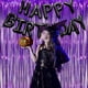thumbnail image 3 of Banderín GREATRIL Happy Birthdays negro para decoración de fiesta, 3 of 6