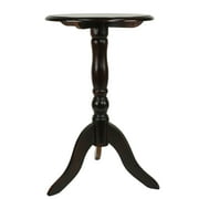 Decor Therapy Chic Pedestal Round Accent Table, 24x 15x15 - Aged Cherry