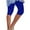 Blue, variant on Htigea Summer Capris for Women Solid High Waisted Workout Yoga Leggings Summer Cropped Pant Soft Cozy Milk Silk Home Short Pants Blue,XXXL