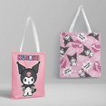 thumbnail image 1 of Sanrio-Bolso de mano de lona con dibujos animados para mujer, bolsa de compras de Hello Kitty, Kuromi Cinnamoroll, con bolsillo para archivo, monedero Kawaii, 1 of 4