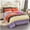 Orange & Yellow & Purple, variant on JML 3 Piece King Sherpa Fleece Bed Blanket Set,Heavy Winter Borrego Blanket 79"x91",6.5lb