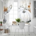 thumbnail image 5 of Fsddascl White Pumpkins Fall Blackout Curtains for Bedroom/Living Room, Thermal Insulated Kitchen Curtains, Thanksgiving Pumpkin Botanical Grommet Darkening Window Treatment Drapes 27.5"x39"x2, 5 of 6