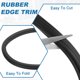 thumbnail image 4 of Protector de borde de goma Uxcell, 1/16"(2mm) x 6.6Ft de longitud, junta en forma de U EPDM para protector de vidrio espejo de 0.5-2mm, negro (12x16mm), 4 of 7