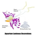thumbnail image 3 of Aquarium Artificial Snails Ornament Glowing Simulation Animal Decoration with Suction Cup Purple, 3 of 8
