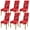 #2, variant on (Set of 6) Stretch Dining Chair Covers Xmas Christmas Party Banquet Seat Protector Decor