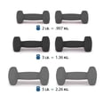 thumbnail image 5 of Mancuernas Hexagonales 2 o 6 Piezas  Acero Inoxidable y Extremos Revestidos en Neopreno  Mango Texturizado, Pesas Gym, Fitness (Neopreno Negro, Set 6 Fitness), 5 of 5