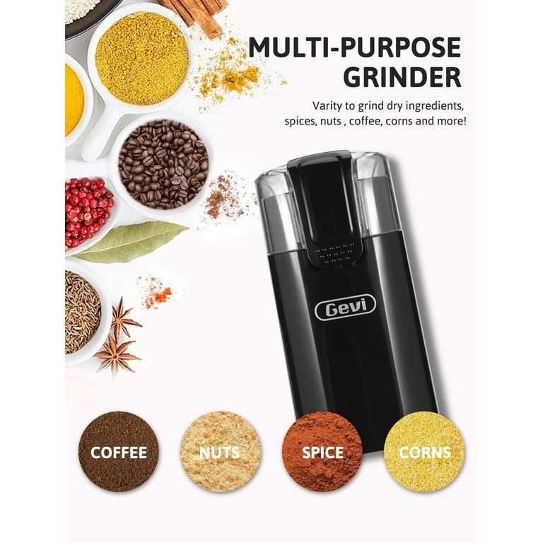 Gevi Electric Coffee Bean Grinder with Stainless Steel