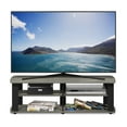 thumbnail image 4 of Furinno Turn-N-Tube Toolless Assembly Grey TV Stand for TV up to 50 Inch, 3-Tier Entertainment Center, Open Back TV Console with Cable Management, for Living Room, Bedroom, Grey Oak, 4 of 6