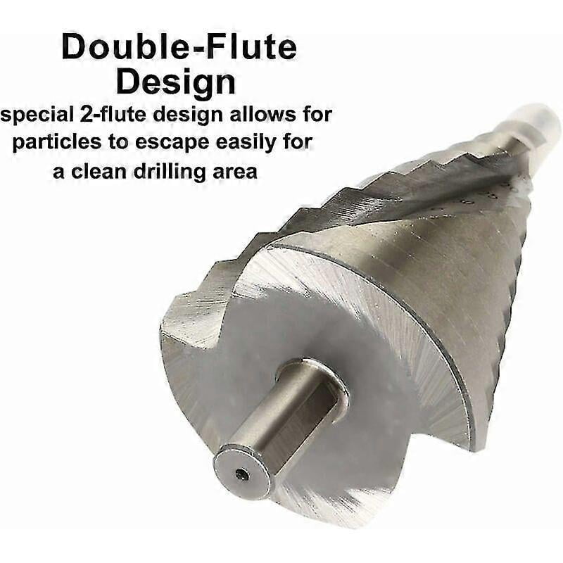 HSS Step Drill Bit  6-60mm - Spiral Drill Bit Large Size Cone Drill Bit for Metal, Wood, Plastic-XinHan