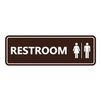 Standard All Gender Restroom(Dark Brown) - Medium 2-3/4" X 7"
