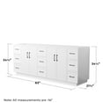 thumbnail image 6 of Wyndham Collection Wch7474-84D-Cxsxx-Mxx Elan Tk 84" Double Free Standing Vanity Cabinet, 6 of 7
