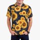 thumbnail image 1 of Balery Navy Blue Plaid Sunflower Camisa Polo de Hombre con Estampado, de Manga Corta y Tejido Medio, Camisa Tipo Golf Polo-3X-Large, 1 of 6