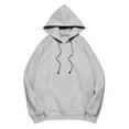 thumbnail image 3 of JUSLIO Waffle Womens Shirts Cotton Hoodies Sweatshirts with Pockets Long sleeve Sweatshirts Gray M, 3 of 5
