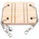 thumbnail image 3 of 2 juegos de columpios para hámster, columpio de madera para hámster, jaula para animales pequeños con cadena, juguetes deportivos cortos para conejillos de indias y hámster dorados -9 x 7 x 1 cm Sincero Electrónica, 3 of 5