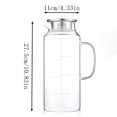 thumbnail image 3 of Glass Pitcher 2 Liter Large Capacity with Stainless Steel Lid, High Borosilicate for Cold Water, Tea, Juice – Best for Refrigerator, Parties, Family Use, 3 of 7