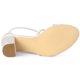 thumbnail image 5 of Sandalias de Tacón Cuadrado Allegra K con Purpurina para Mujeres Blanco 40, 5 of 6