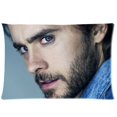 thumbnail image 1 of QIFEIHA Jared Leto Pattern King Pillowcase Cushion Cover Two Sides Printing Size 20x30 inch, 1 of 2