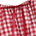 thumbnail image 3 of Karymi Summer Dresses for Women Vintage Gingham Midi Dress, Off Shoulder Puff Short Sleeve Smocked Waist Front Tie Flowy Swing Sundress For Oktoberfest Holiday Plus Size Dresses, 3 of 6