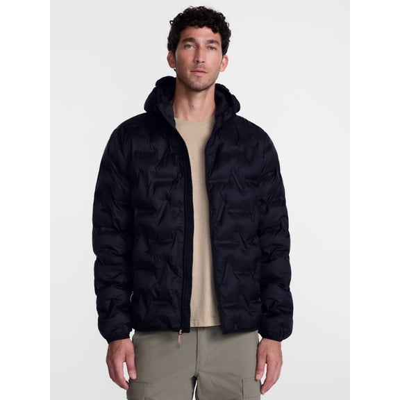 Ozark Trail Men's and Big Men's Midweight Puffer Jacket, Sizes S-3XL