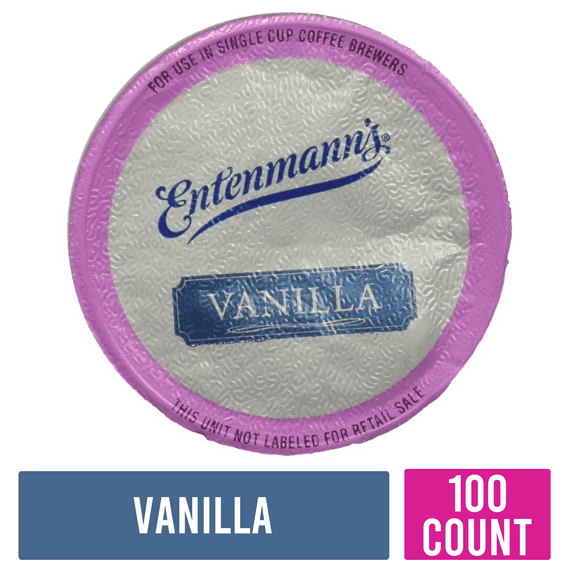 Entenmann's Vanilla Coffee Single Serve K-cups, 100 Count